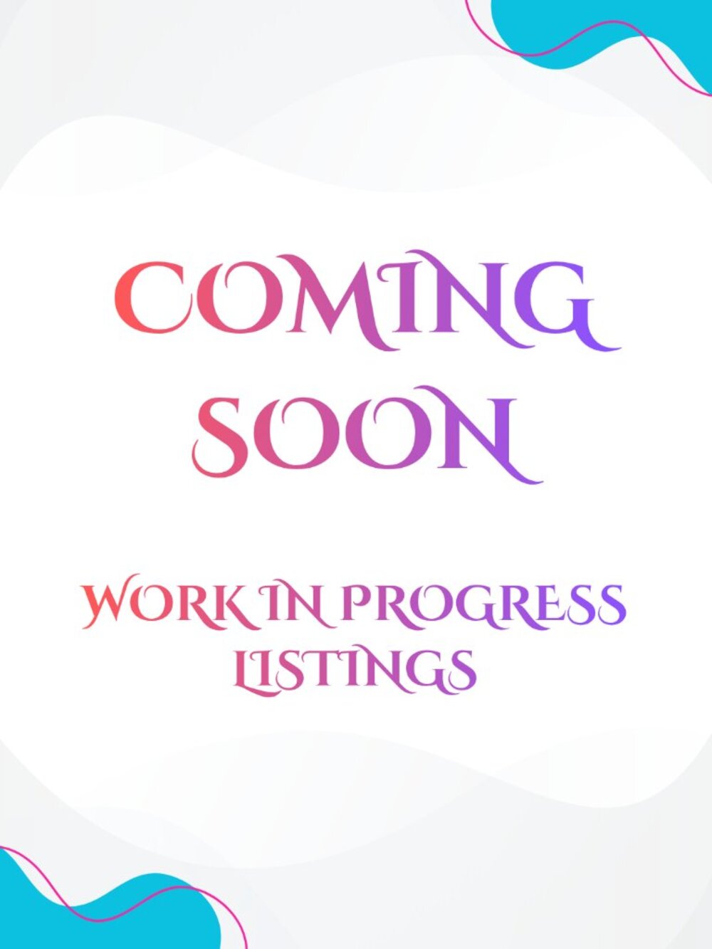 ITEMS AVAILABLE - LISTINGS UNFINISHED COMING SOON SECTION!! ALL OFFERS WELCOME!!